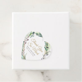 Olive Löv/Script/namn/message/bröllop tack Gåvor Etiketter