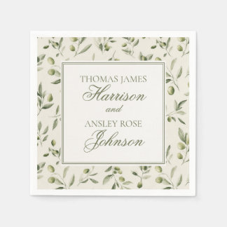 Olive Martini Tini Bit In Love Old Money Wedding Pappersservett