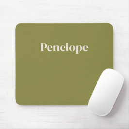 Olive-minimalistisk Personlig Musmatta