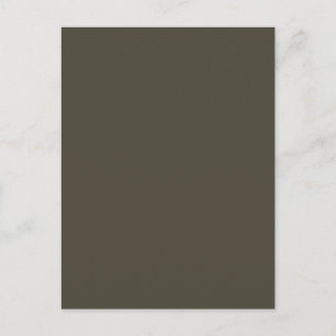 Olive Mörk grönt Solid Trend Färg - bakgrund Vykort