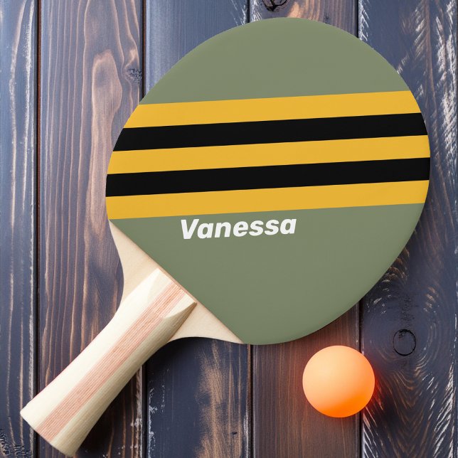Olive Nightlight-ränder med namn Pingisracket (Skapare uppladdad)