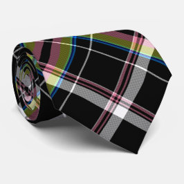 Olive och Black Tartan Mönster Slips