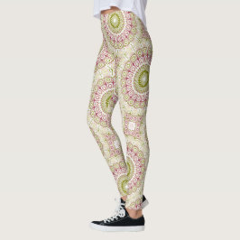 Olive och Ro Mandala Mönster Leggings
