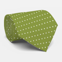 Olive och White Polka dots