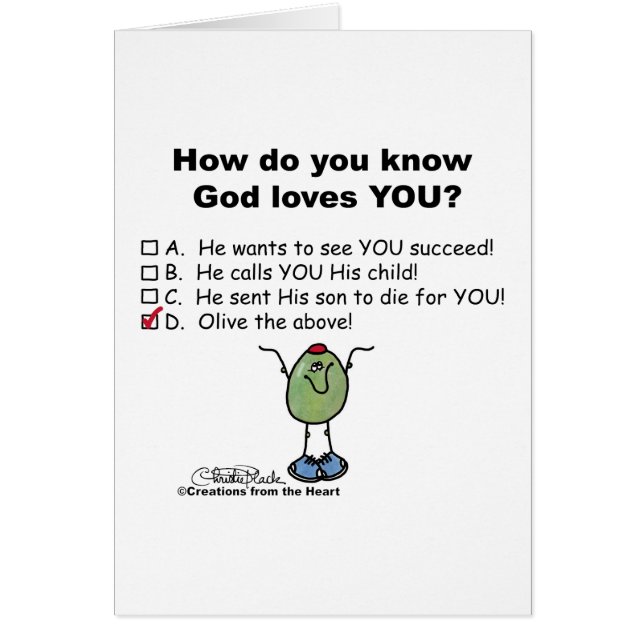 Olive, Ove! Hälsningskort (Framsidan)