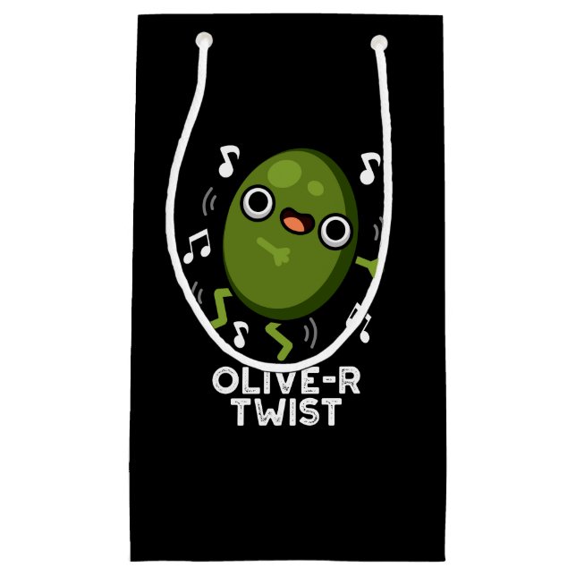 Olive-r Twist Funny Fruit Olive Pun Mörk BG (Framsidan)