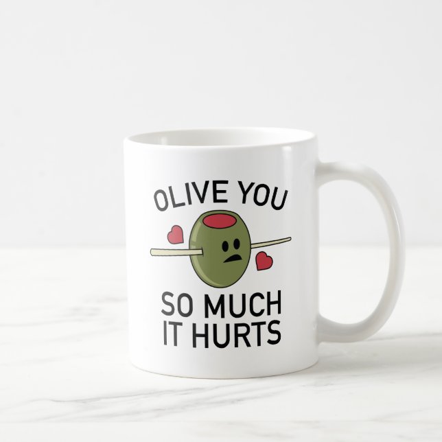 Olive så mycket det Ontr Kaffemugg (Höger)