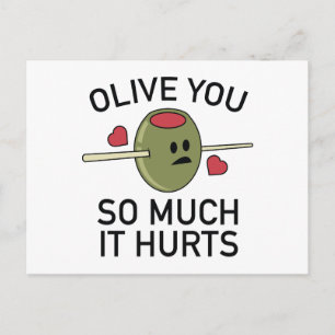 Olive så mycket det Ontr Vykort