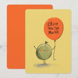 Olive så mycket - en ballong och en mil inbjudningar