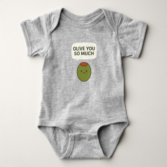 Olive så mycket t shirt (Framsida)