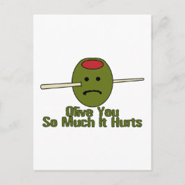 Olive så mycket vykort