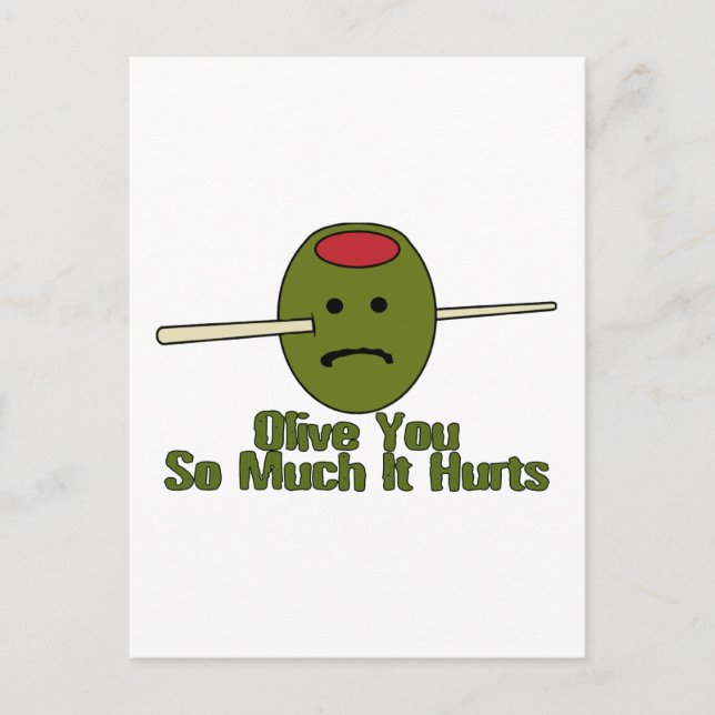 Olive så mycket vykort (Framsida)