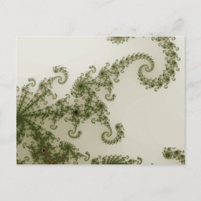 Olive Smoke Postcard Vykort (Framsida)