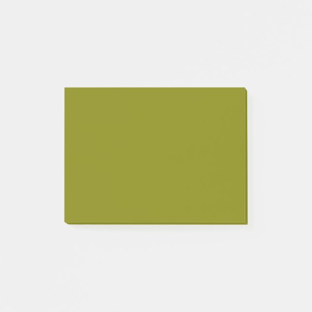Olive Solid Färg Post-it Block (Framsida)