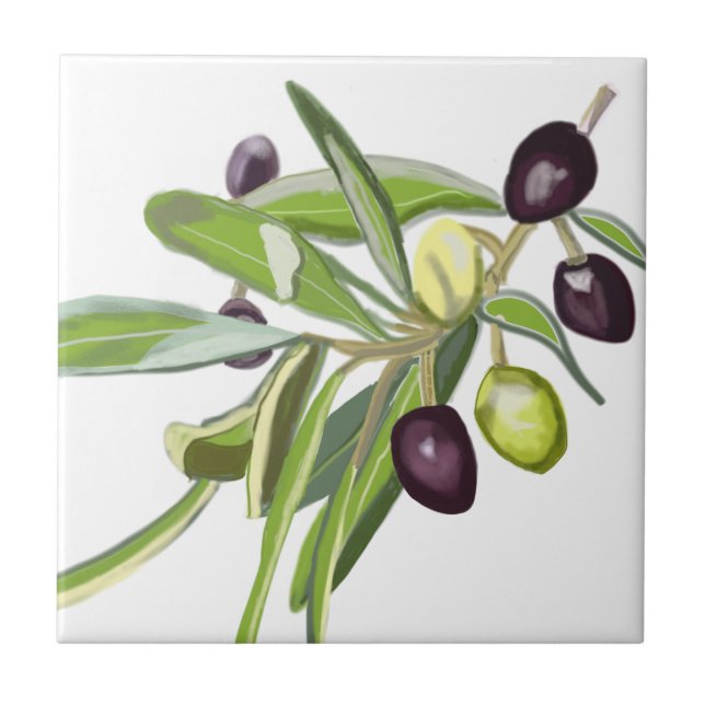 Olive Spray Kakelplatta (Framsidan)