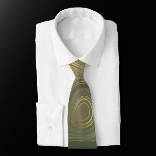 Olive Strata   Jordens Grönt och Guld Bläck Agate Slips