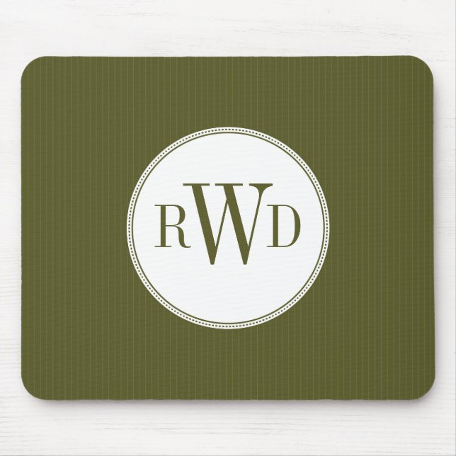 Olive Streck Monogram Mousepad Musmatta (Framsidan)