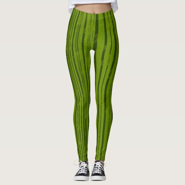 Olive Stripe Leggings (Framsida)