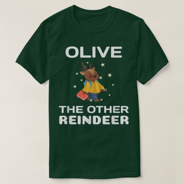 Olive the Other Reindeer, Finny jul T Shirt (Design framsida)
