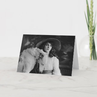 Olive Thomas med dödande Hund. Kort