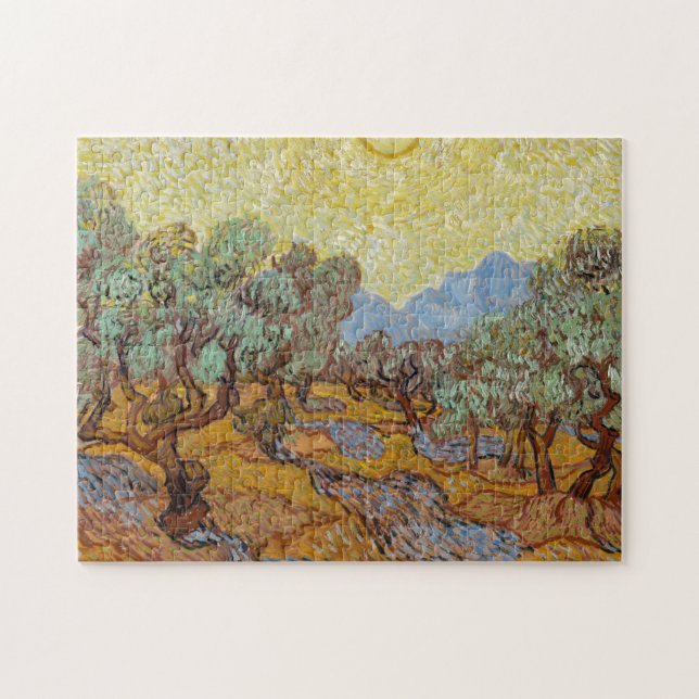 Olive Träd, 1889 av Vincent van Gogh Pussel (Horisontell)