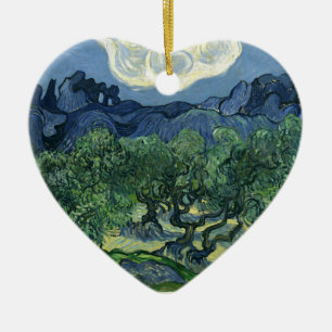 Olive Träd av Van Gogh Julgransprydnad Keramik
