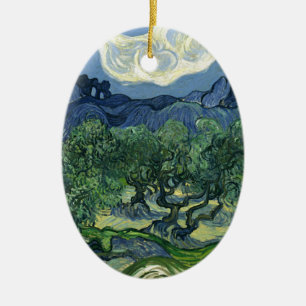 Olive Träd av Van Gogh Julgransprydnad Keramik