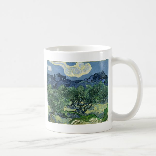 Olive Träd av Van Gogh Kaffemugg (Höger)