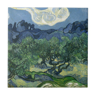 Olive Träd av Van Gogh Kakelplatta