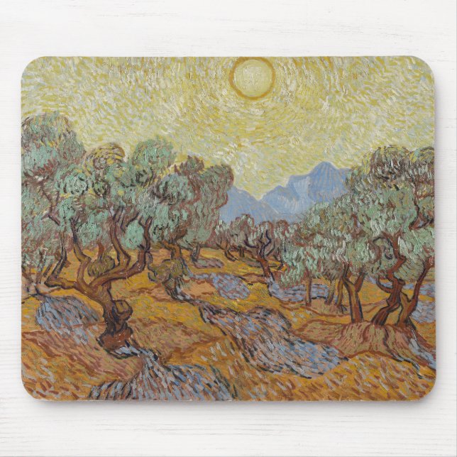 Olive Träd, av van Gogh Musmatta (Framsidan)