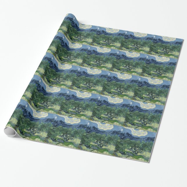 Olive Träd av Van Gogh Presentpapper (Utrullad)