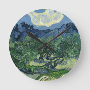 Olive Träd av Van Gogh Rund Klocka