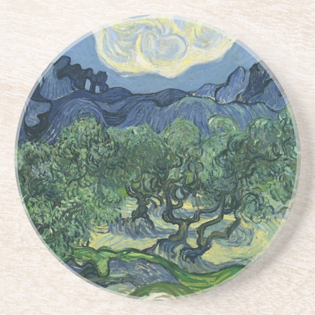 Olive Träd av Van Gogh Underlägg (Framsidan)