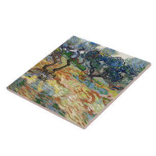 Olive Träd av Vincent Van Gogh Kakelplatta