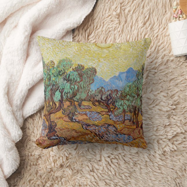 Olive Träd av Vincent van Gogh Kudde (Filt)