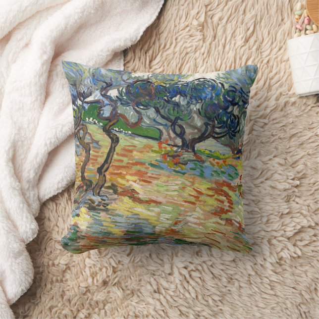 Olive Träd av Vincent Van Gogh Kudde (Filt)