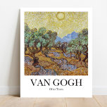 Olive Träd av Vincent van Gogh Poster<br><div class="desc">Vincent van Gogh's Olive Träd (1889) berömd liggande målning</div>
