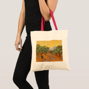 Olive Träd, Gult Himlar och Sol, Vincent van Gogh Tygkasse