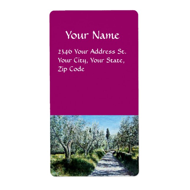 OLIVE TRÄD I RIMAGGIO FRAKTSEDEL (Framsidan)