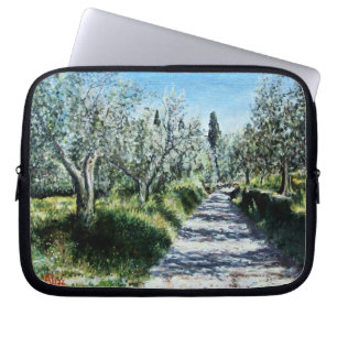 OLIVE TRÄD I RIMAGGIO TUSCANY LAPTOP FODRAL