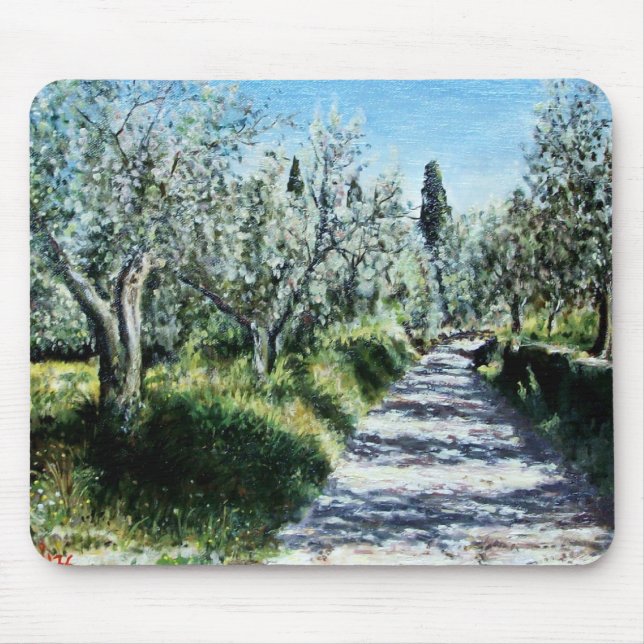 OLIVE TRÄD I TUSCANY MUSMATTA (Framsidan)
