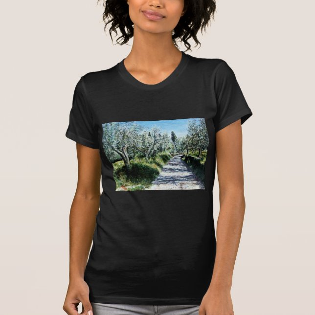 OLIVE TRÄD I TUSCANY T SHIRT (Framsida)
