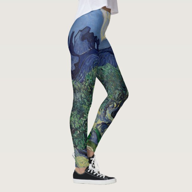 Olive Träd med Alpeles av Vincent van Gogh Leggings (Höger)