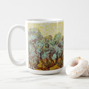 Olive Träd med gult himlar och sol Kaffemugg