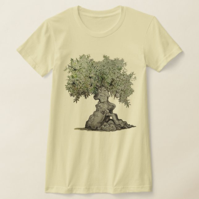 Olive Träd T Shirt (Laydown)