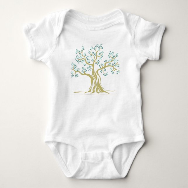 Olive träd tee shirt (Framsida)