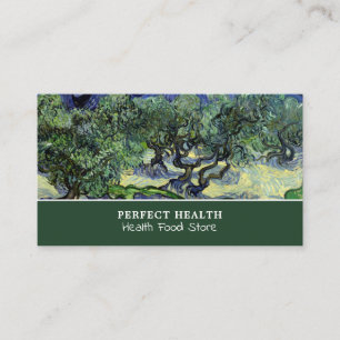 Olive Träd, Van Gogh, Health Food Store Visitkort
