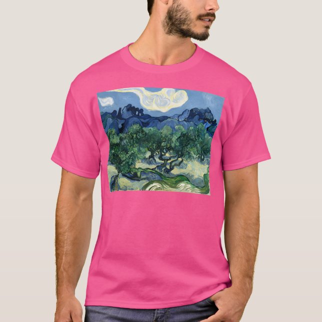 Olive Träd - Vincent Van Gogh Active T Shirt (Framsida)