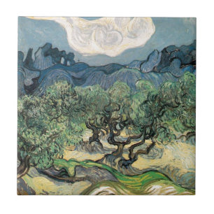 Olive Träd, Vincent van Gogh Kakelplatta