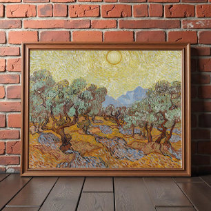 Olive Träd, Vincent van Gogh Poster